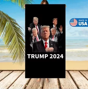 Donal Trump Beach Towel Microfiber Soft Oversize for Pool Swimming Travel 30x60 - Picture 1 of 5