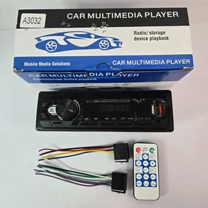 Podofo Car Radio Stereo Bluetooth FM Audio MP3 MP4 Player USB AUX Head Unit 12V - Bild 1 von 7
