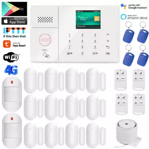 Z38 Tuya APP WiFi + Sistema de alarma de seguridad para el hogar inalámbrico 4G + Alexa + Asistente de Google - Imagen 1 de 16