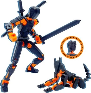 Assembly Completed Multicolor 3D Printed Play Toys Robo 13 T13 Action Figure Set - Picture 1 of 6