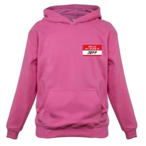 Hello My Name Is Jeff - Kids Hoodie Funny Joke Film 22 Jump Street Movie - Picture 1 of 6