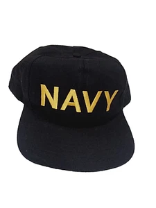 Cap "U.S. Navy" schwarz mit gelben navigen Worten - gebraucht - AUSVERKAUF! - Bild 1 von 4
