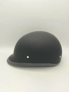 Daytona Hawk 1/2 Shell Helmet Quick Release Dull Black Medium Open Box - Picture 1 of 7