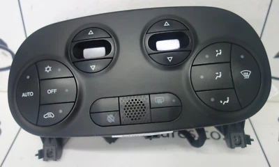 Painel de controle aquecedor controle climático Fiat 500 preto 735538585 - Imagem 1 de 4