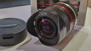 Rokinon Objektiv 8 mm F2,8 UMC Fisheye II (schwarz) für spiegellose Canon M Kameras - Bild 1 von 21