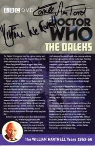 Doctor Who: The Daleks DVD Insert Signed by VIRGINIA WETHERELL & CAROLE ANN FORD - Picture 1 of 1