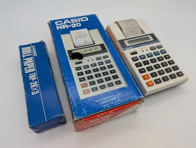 70er Vintage Taschenrechner Casio HR-20 Retro 60er - Bild 1 von 4
