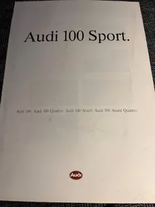 Brochure Audi 100 Sport de 1990 - Picture 1 of 1