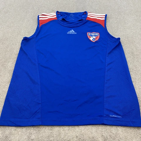 FC Dallas MLS Adidas Women's Jersey Shirt Sleeveless Size Medium Soccer Tank Top Cover