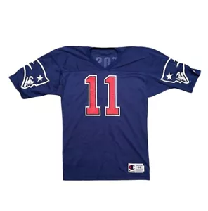 Vintage Champion USA Drew Bledsoe New England Patriots Jersey 11 Authentic 44 - Picture 1 of 7