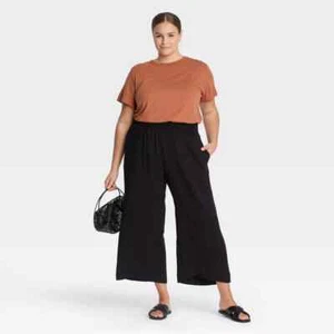 A NEW DAY Damen Übergröße, Kurzarm Slim Fit Freizeit T-Shirt, Braun, 1X - Bild 1 von 4