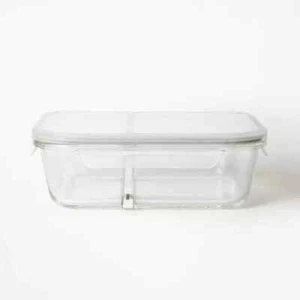 Glass Bento Food Storage Container Clear - Figmint Set of 2 NEW - Picture 1 of 2