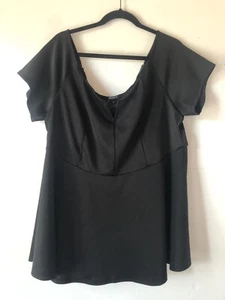 Torrid Damen 3X Bauerntop Dark Academia Strand Prinzessin Date adrette Reise - Bild 1 von 7