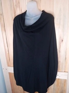 Capa negra para mujer H By Halston talla S/M nueva venta al por menor $200 - Imagen 1 de 5