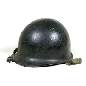 US ARMY M1 HELMET REAR SEAM SWIVEL BALE LOOPS RS FB AIRBORNE JUMP LINER 1974 - Picture 1 of 15