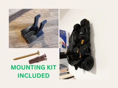 CREW_UK LEGO DC Batman Tumbler Wandhalterung - 76240 Batmobile Display Stand