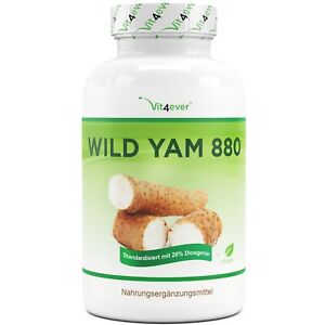 Wild Yam 240 Kapseln 440mg 20% Diosgenin Wechseljahre Yamswurzel 100% Extrakt