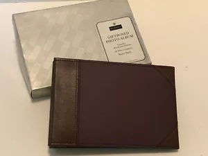BURNES OF BOSTON Raspberry Canvas Giftboxed Upscale 4x6 Photo Album NEW NIB - Picture 1 of 3