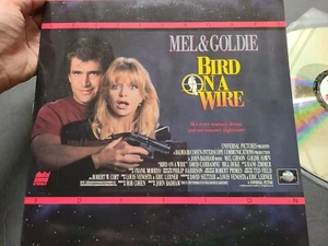 Bird on a Wire EXCELLENT Laserdisc 1990 LD Mel Gibson Goldie Hawn Laser Disc - Foto 1 di 9