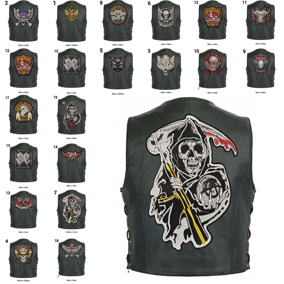 Flicken zum Aufnäher Aufbügler Patch Biker Motorrad Custom Kutte Rücken Weste - Bild 1 von 1