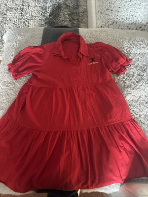 Vintage Louis Vuitton Red Dress Absolutely Beautiful No Flaws - Image 1 of 4