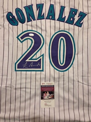 Diamondbacks – Luis Gonzalez - #20 Signed Jersey – JSA Certified - Image 1 of 4