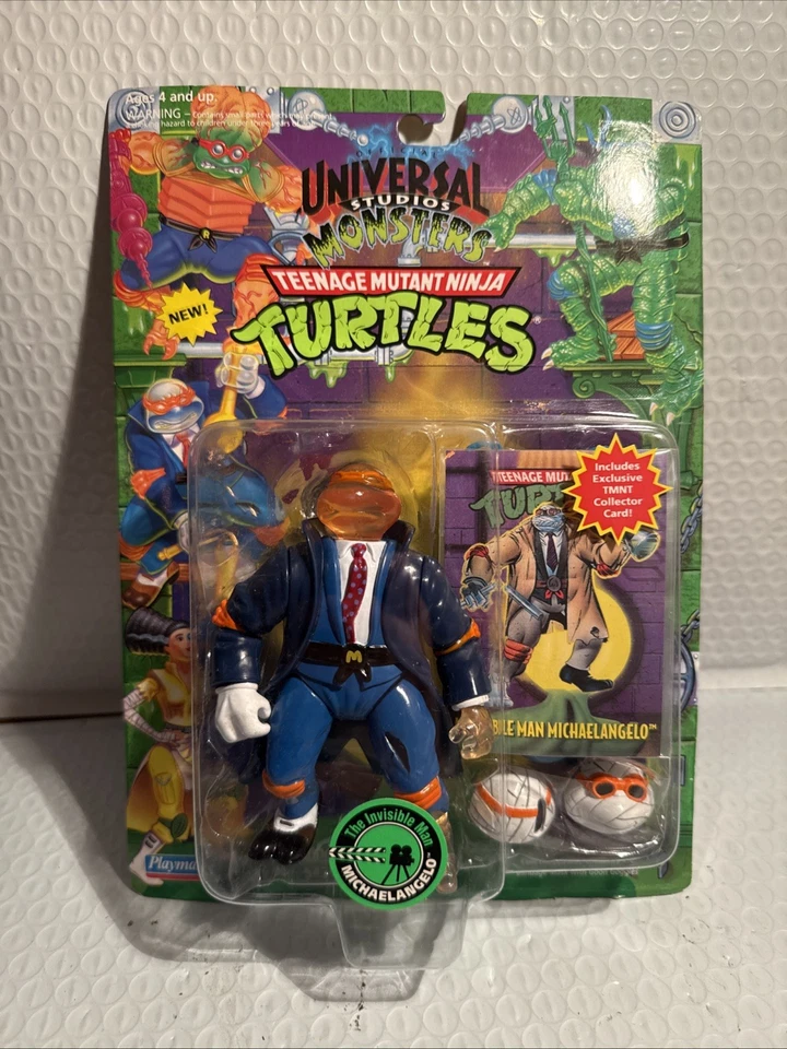 Figura de acción Playmates Toys 5425 TMNT Invisible Man Michaelangelo ¡Como nueva!!!! 🐐 Foto 1 de 4