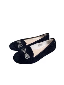UGG Alloway Damen-Ballerinas Kristallschleife Wildleder Größe 8,5 - Bild 1 von 9