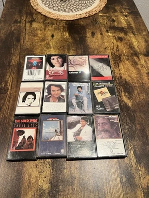Vintage Rock Casette Lot (12) Cassettes Boston Styx Michael Jackson Carpenters Foto 1 de 4