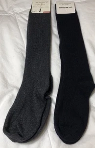 Calcetines largos acanalados para mujer con lana y cachemir negro y gris jaspeado calzedonia - Imagen 1 de 6