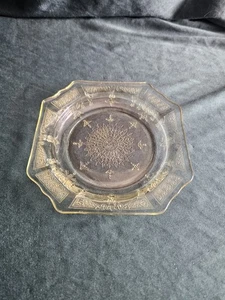  Anchor Hocking Princess Gelb Vertiefung Glas 5/8" Brotteller - Bild 1 von 6