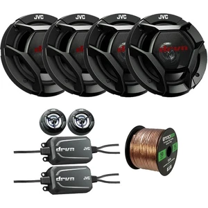 2x JVC CS-DR601C 6.5" 360W Component Speakers, 2x 6.5" Speakers, Speaker Wire - Picture 1 of 5