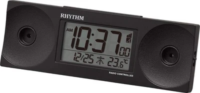 RHYTHM Alarm Clock Loud Volume Radio Wave Digital Fit Wave Battle 100 Temperatur - Image 1 of 4