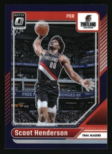 2024-25 Donruss Optic #153 Scoot Henderson Purple - Picture 1 of 2