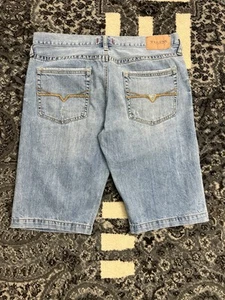 Vintage Guess Jeans Shorts Men's Size 34 Denim Blue Retro Distressed Y2K - Picture 1 of 15