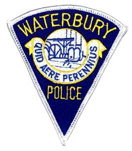 WATERBURY CONNECTICUT CT Patch Polizia PONTE A FORMA DI TORTA 2O - Foto 1 di 1
