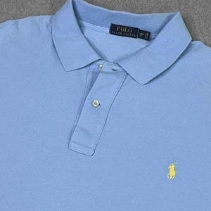 Polo Ralph Lauren Cotton Polo Shirt Short Sleeve Casual Big Tall Blue Size 2XB - Picture 1 of 7
