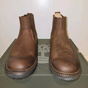 Timberland Men's Logan Bay Chelsea Boot, brown, 10 Medium US - Picture 1 of 6
