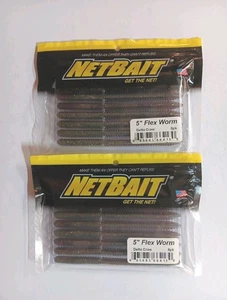 2 Packs Of Netbait Flex Worm 5" Delta Craw - Picture 1 of 1