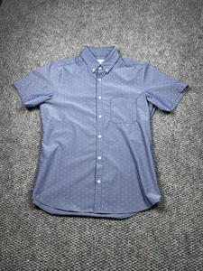 Mizzen+Main Leeward Shirt Mens Medium Trim Fit Short Sleeve Geometric Button - Picture 1 of 6