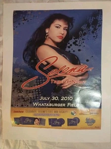 SELENA Quintanilla La Leyenda Orig Official Promo Poster Corpus Christi Hooks - Picture 1 of 8
