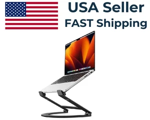 Curve Flex Ergonomic Height & Angle Adjustable Aluminum Laptop/MacBook Stand - Picture 1 of 9