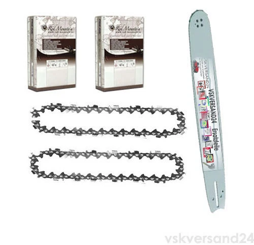 MARKENLOS Schwert 30cm 3/8*1,3 für Dolmar Motorsäge PS40 PS341 PS401 +2Vollmeißel Ketten