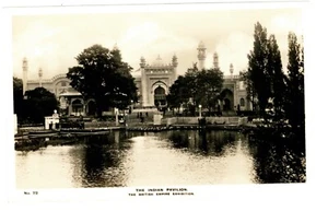 BRITISH EMPIRE EXHIBITION - THE INDIAN PAVILION Fleetway Real Photo Postcard - Picture 1 of 1