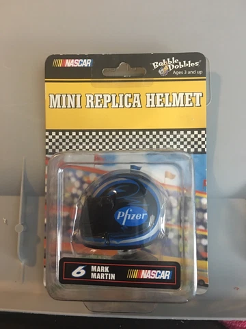 Bobble Dobbles NASCAR Mini Replica Helmet Mark Martin #6 Pfizer Cover
