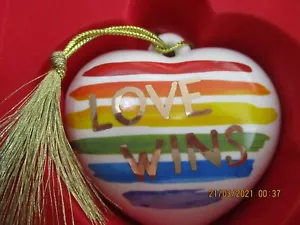 Adorno Lenox----Love Wins---3,75"----Nuevo en caja - Imagen 1 de 3
