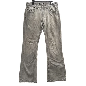 Y2K Guess Herren 34x32 grau ausgestellt Boot Cut weites Bein Tasche Klappe Jeans 00s - Bild 1 von 8