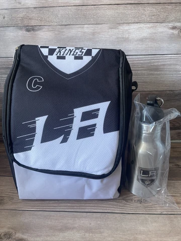 Los Angeles Kings kopitar cooler lunch bag with water bottle Knotts Giveaway Cover