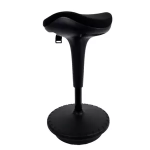 Dönges Stehhilfe mit Triangelsitz, schwarz 6156 (Bürohocker Hocker Stehhilfen) - Bild 1 von 6