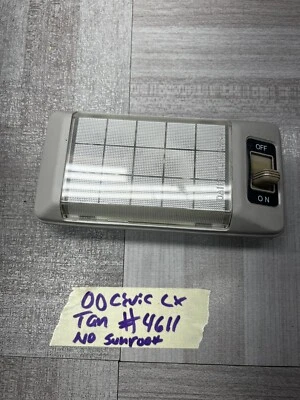 🔰❗️1996-2000 honda civic 4 puertas cúpula mapa interior beige claro bronceado OEM 97 98 99 ❗️ Foto 1 de 4